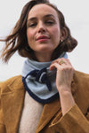 Écharpe Colette Bicolore bleu/marine