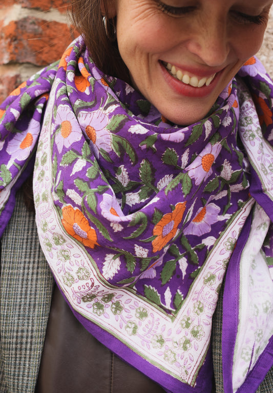 Foulard Adulte Udaipur orange