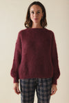 Pull Gaston Mohair Bordeau