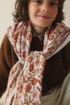 Foulard Adulte Delhi Brique 100 cm