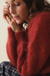 Pull Gaston Mohair Brique