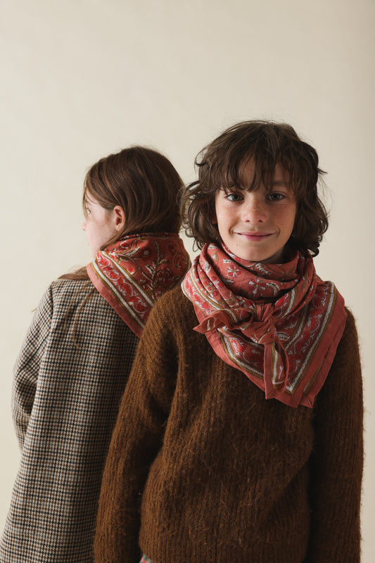 Duo Foulard Matchy Matchy 1 grand et 1 petit Thane Nude