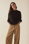 Pull Gaston Mohair Chocolat