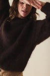 Pull Gaston Mohair Chocolat