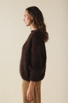 Pull Gaston Mohair Chocolat