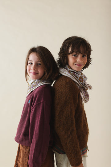 Duo Foulard Matchy Matchy 1 grand et 1 petit So Family Agra Mocha