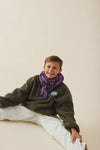 Foulard Adulte Dehli Violette 100 cm