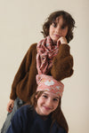 Duo Foulard Matchy Matchy 1 grand et 1 petit So Family BLUSH