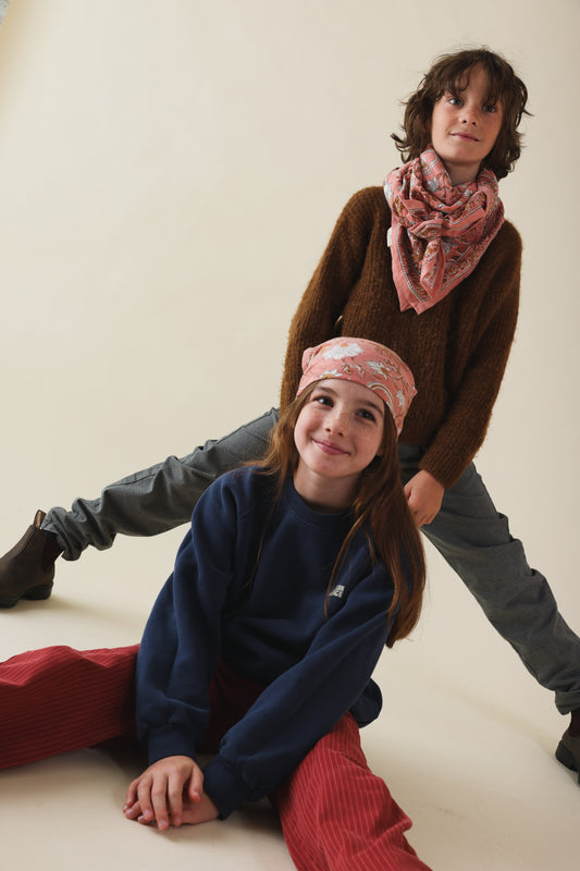 Duo Foulard Matchy Matchy 1 grand et 1 petit So Family BLUSH