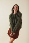 Pull Gaston Mohair Kaki
