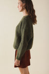 Pull Gaston Mohair Kaki