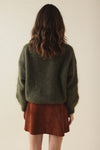 Pull Gaston Mohair Kaki