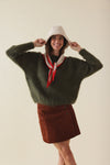 Pull Gaston Mohair Kaki