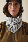 Écharpe Colette Rayures gris/gris clair