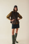 Veste sans manches Hortense marron