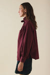 Chemise Ginette bordeau