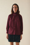 Chemise Ginette bordeau