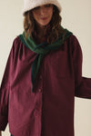 Chemise Ginette bordeau