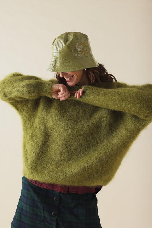 Pull Gaston Mohair Olive