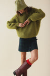 Pull Gaston Mohair Olive