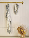Duo Foulard Matchy Matchy 1 grand et 1 petit So Family TIGRE BLANC