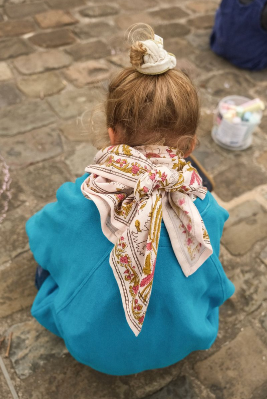 Foulard Adulte Delhi Cerisier 100 cm