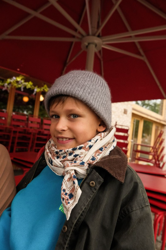 Foulard Adulte Delhi Prusse 100 cm