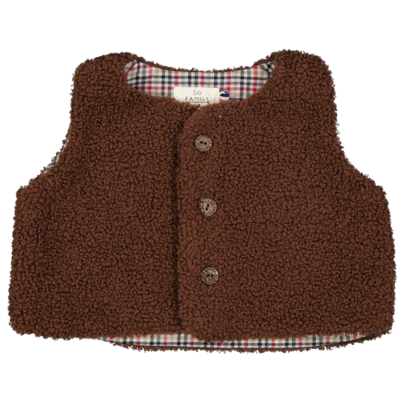 Gilet Kris Mouton Chocolat