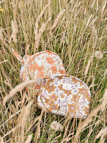 Trousse Make up Lurex Camel