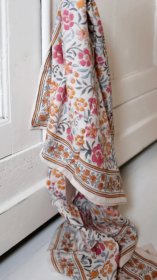 Duo Foulard Matchy Matchy 1 grand et 1 petit So Family AZUR