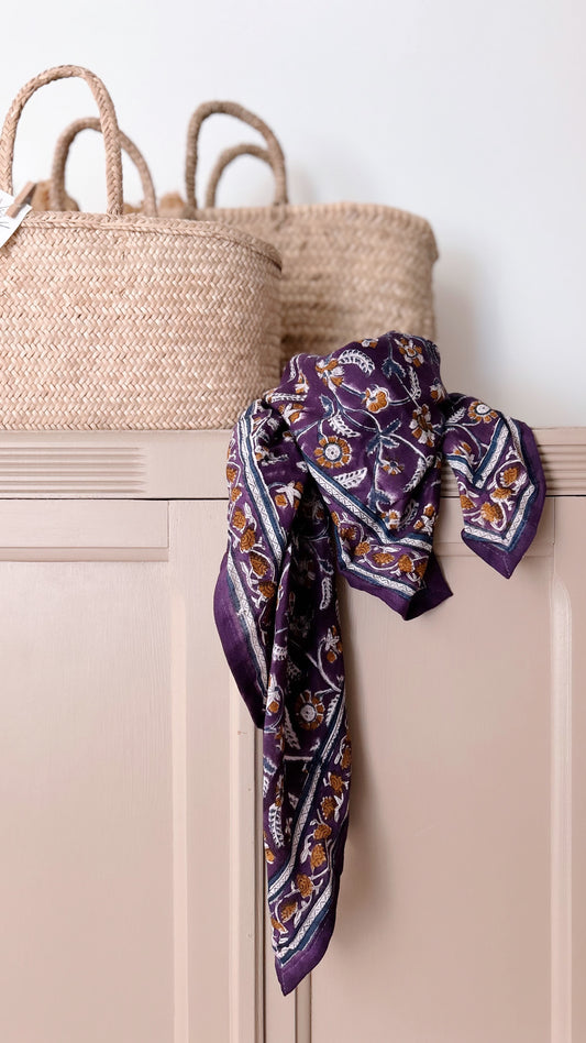 Foulard Adulte Dheli Purple mum