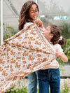 Duo Foulard Matchy Matchy 1 grand et 1 petit So Family Lurex Camel