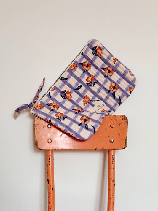 grande pochette Chennai Lilas
