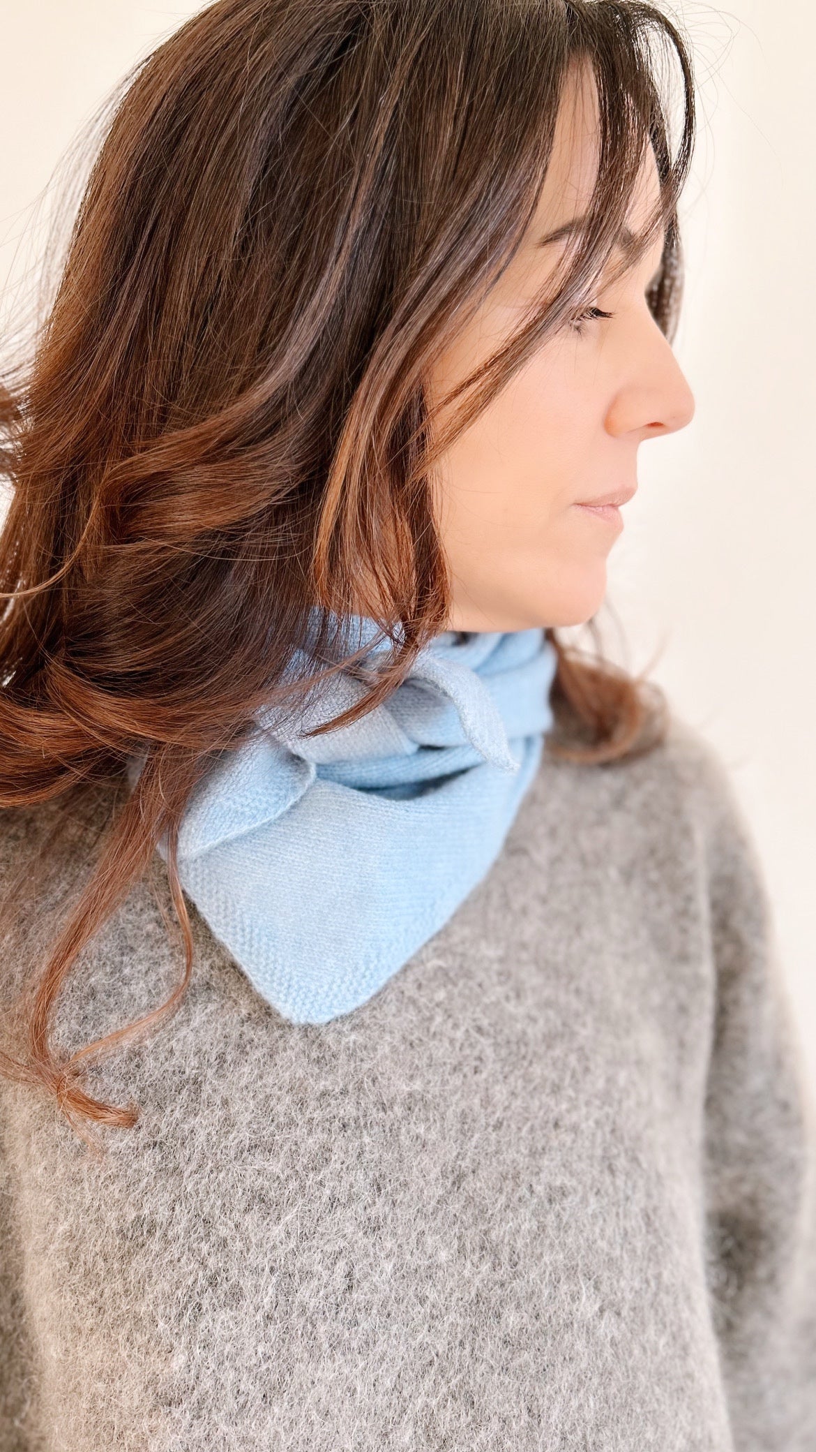 Foulard Echarpe Sophie Scarf Bleu Chiné