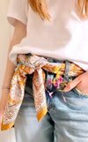 Duo Foulard Matchy Matchy 1 grand et 1 petit So Family SAFRAN