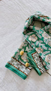 Duo Foulard Matchy Matchy 1 grand et 1 petit So Family JADE