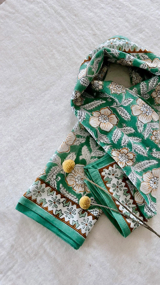 Duo Foulard Matchy Matchy 1 grand et 1 petit So Family JADE