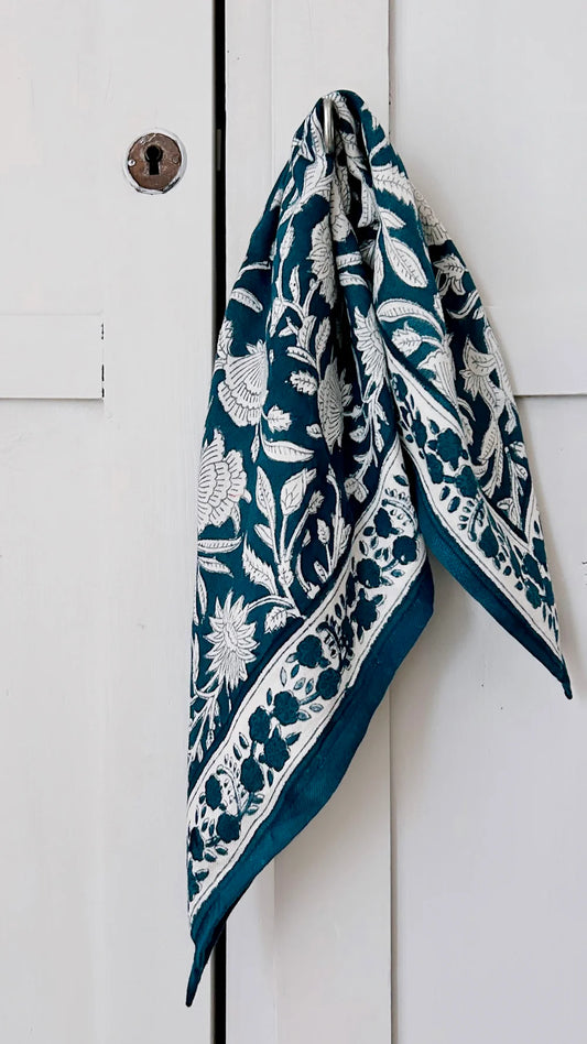 Duo Foulard Matchy Matchy 1 grand et 1 petit So Family GAYA INDIGO