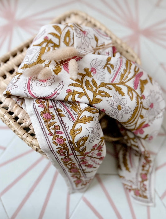 Foulards Bébé, Enfant Delhi Cerisier 5O cm
