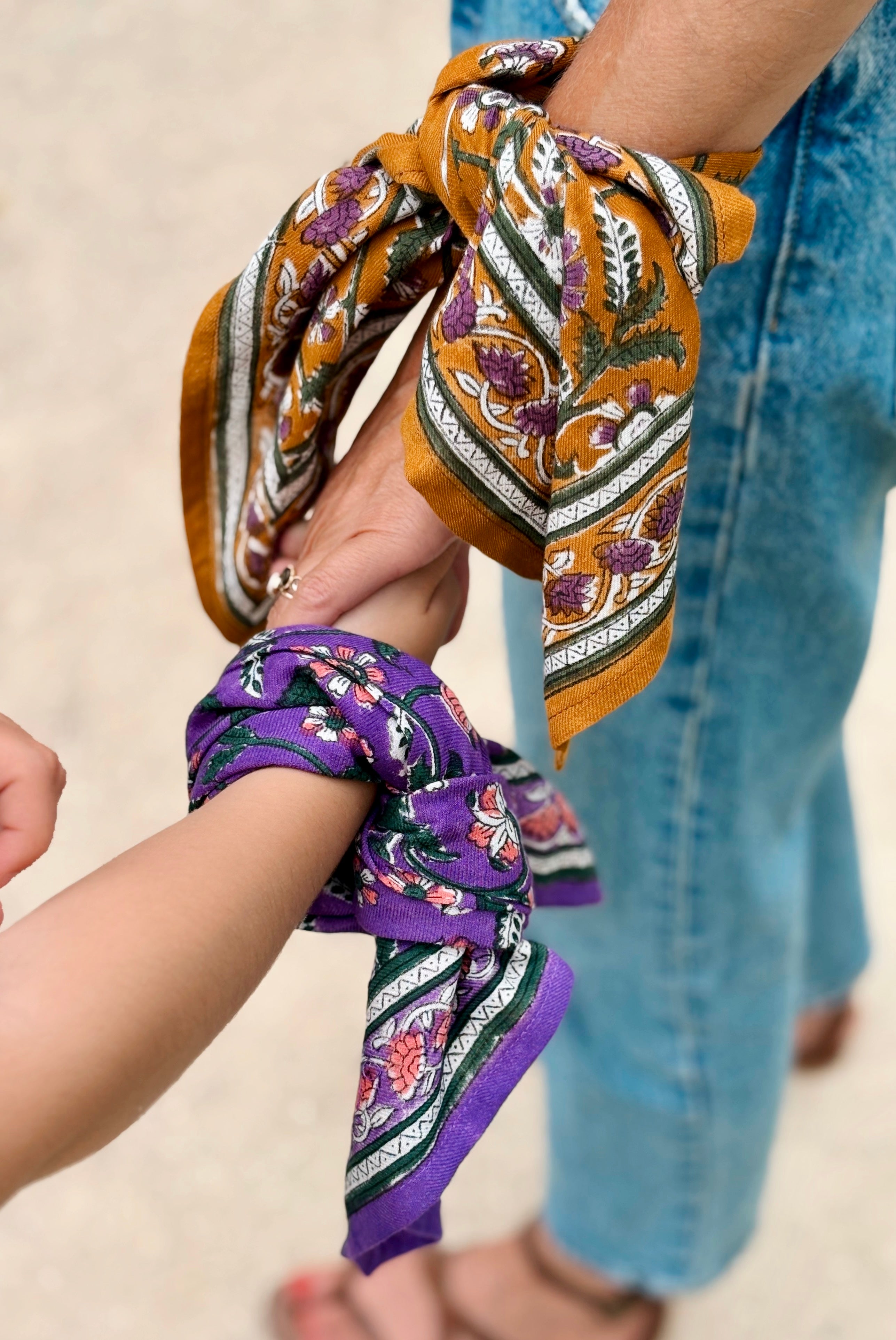 Foulards Bébé, Enfant Delhi Cumin 5O cm