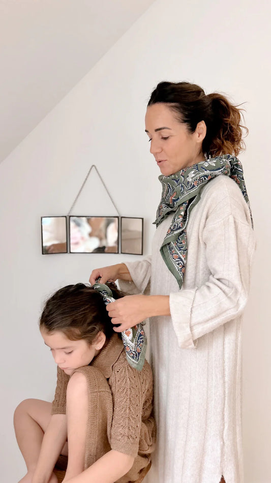 Duo Foulard Matchy Matchy 1 grand et 1 petit So Family BROUSSE