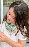 Duo Foulard Matchy Matchy 1 grand et 1 petit So Family Agra Pistache