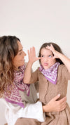 Duo Foulard Matchy Matchy 1 grand et 1 petit So Family LILAS