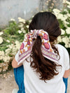 Duo Foulard Matchy Matchy 1 grand et 1 petit So Family Pink Pondichery