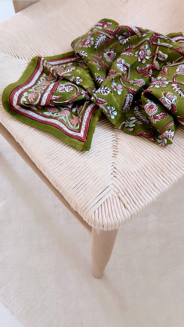 Foulards Bébé, Enfant Delhi Menthe 5O cm
