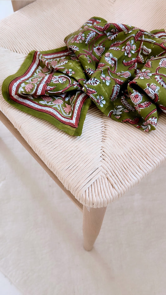 Foulards Bébé, Enfant Delhi Menthe 5O cm