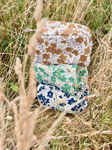 Trousse de Toilette Lurex Vert Anis