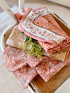 Duo Foulard Matchy Matchy 1 grand et 1 petit So Family Laine blush