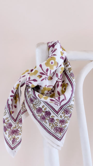 Foulards Bébé, Enfant Bellis Mauve 5O cm