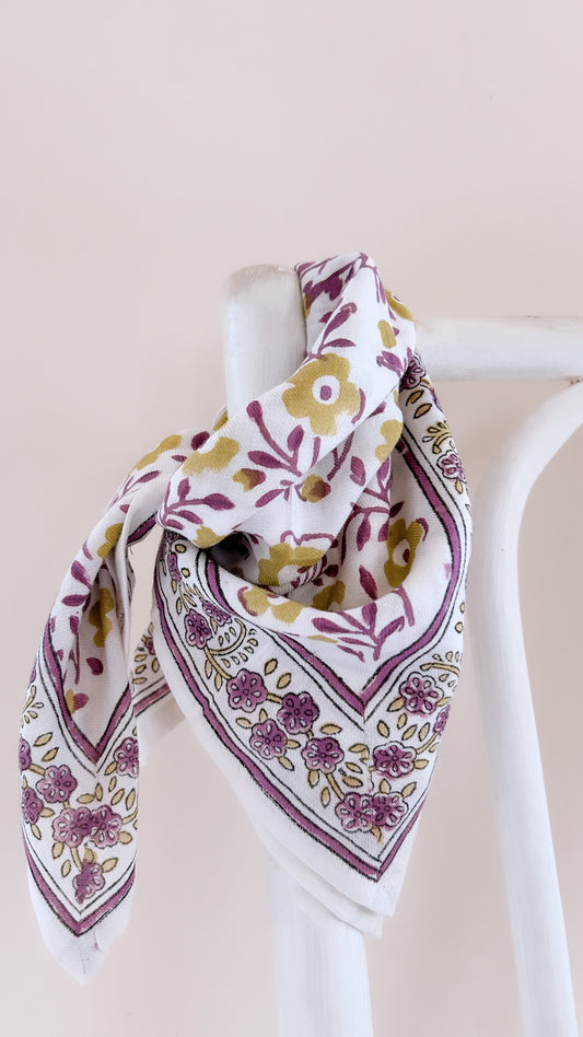 Foulards Bébé, Enfant Bellis Mauve 5O cm